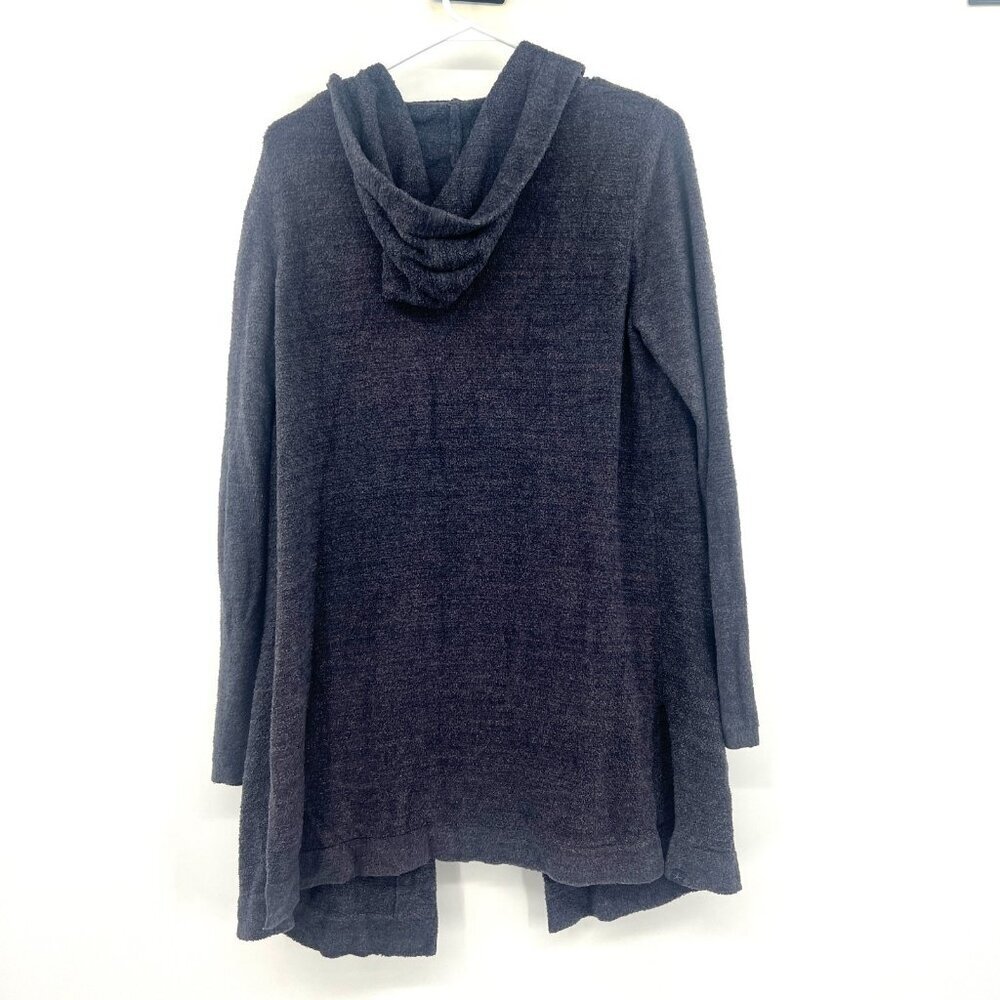 Barefoot Dreams CozyChic Lite Navy Blue Hooded Cardigan Women's Small - Picture 4 of 4